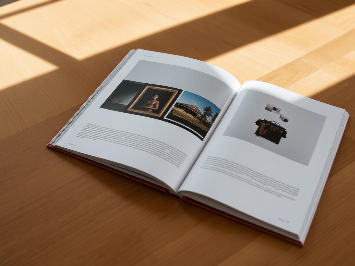 Portfolio stampato — spread editoriale